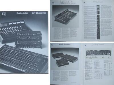 ELECTROVOICE PRO AUDIO BROSCHÜRE (1984) MIXER