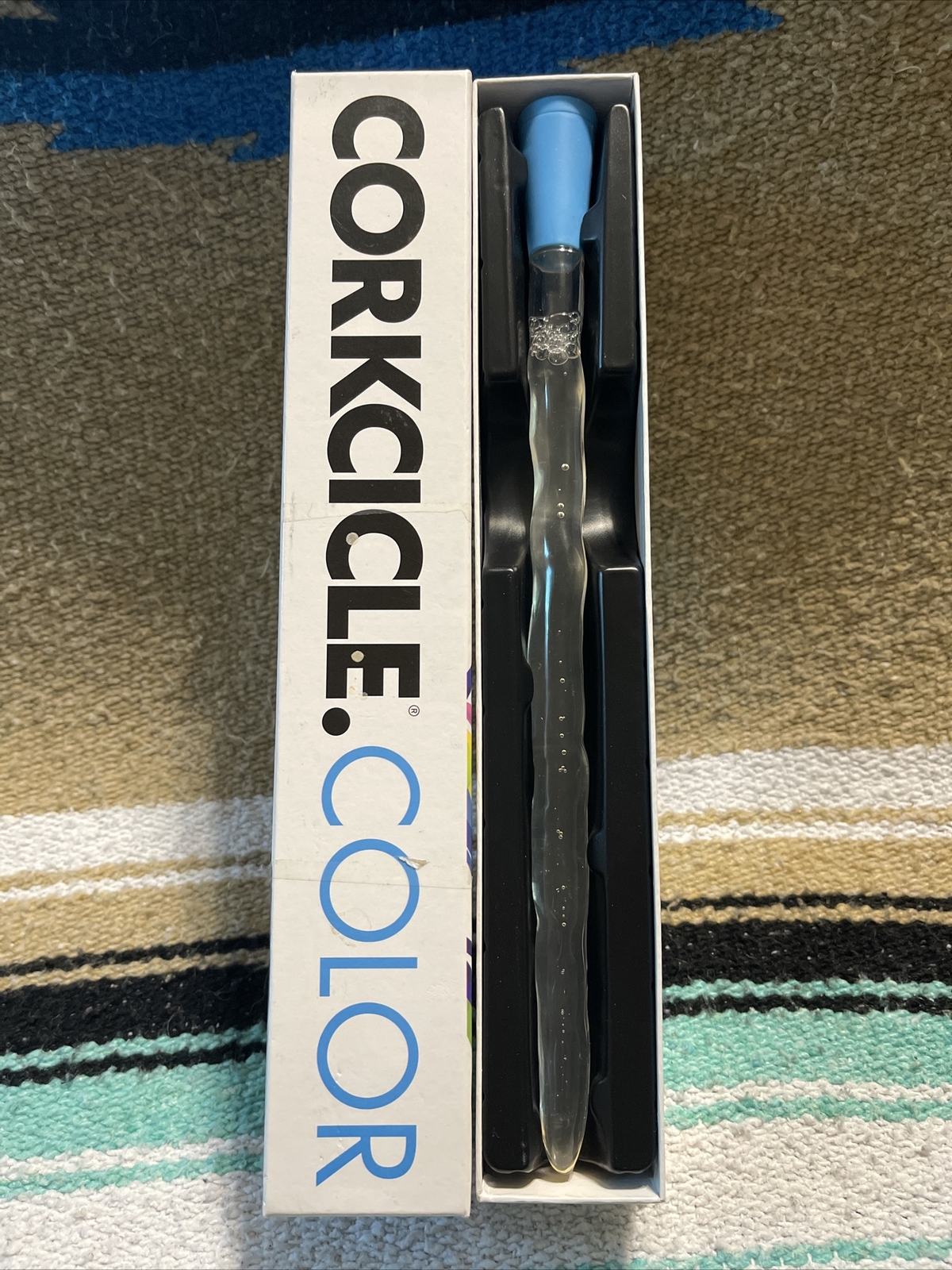 Color Blue Corkcicle Wine Chiller Every Time Ship 804879394242 for sale