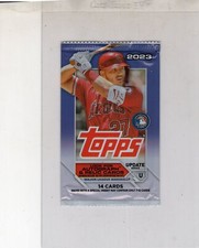 2023 Topps Update Empty Wrapper (from Retail box) - Nr Mt Mike Trout