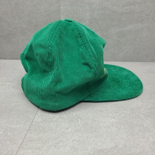 Salem Cigarettes Gold Metal Headwear Green Snapback Adjustable Corduroy Hat - Picture 4 of 6