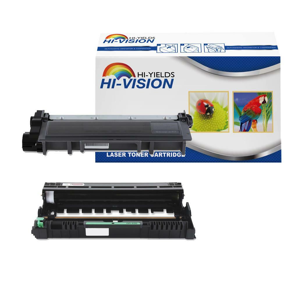 2PK fits Brother TN630 Toner + DR630 Drum HLL2305W HLL2320D HL