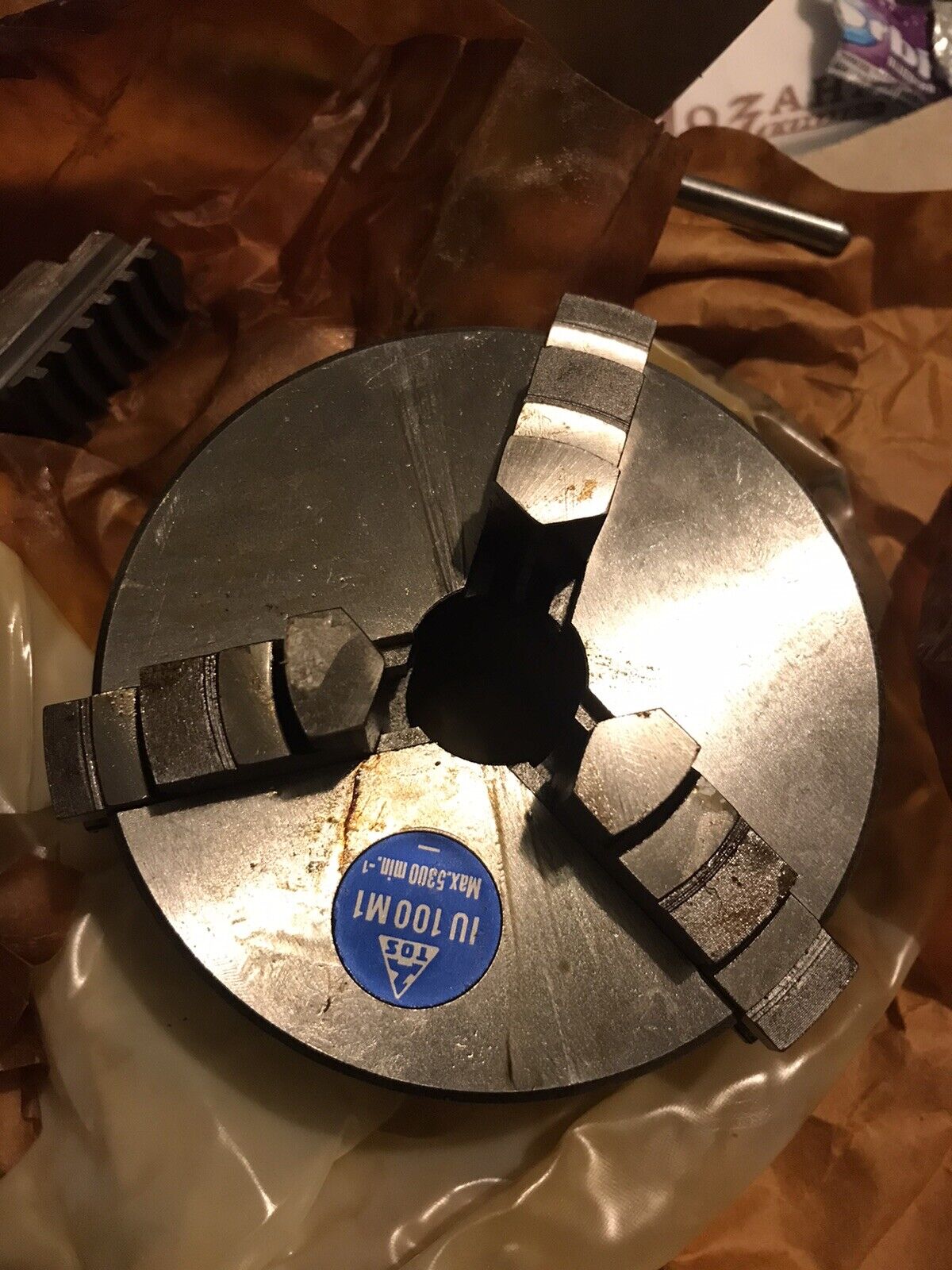 New Lathe 3jaw chuck Tos Exyugoslavia czech made 100mm full set in