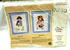 vintage 1986 The Creative Circle EMBRIODERY Kit 0340 "JENNY" Complete Needlework