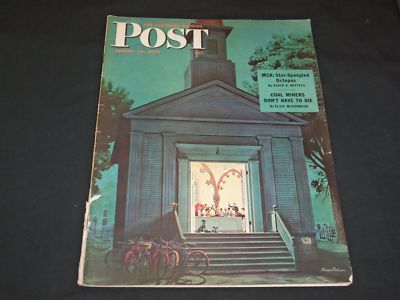 1946 AUGUST 10 THE SATURDAY EVENING POST MAGAZINE - ILLUSTRATED COVER - SP 5514