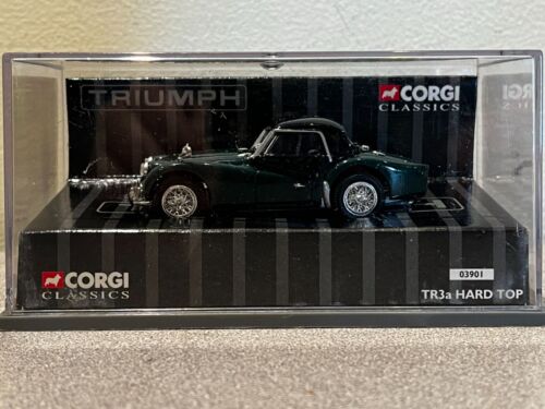 1:43 Corgi Classics 03901 Triumph TR3A Hardtop Diecast car green brg