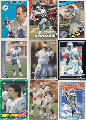 Detroit Lions Lot Barry Sanders Hanson Morton Crockett Ware Murray Herman Moore