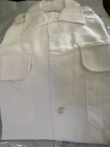GARRISON COLLECTION US Army abito bianco camicia manica lunga 18,5 x 32/33 - Foto 2 di 3