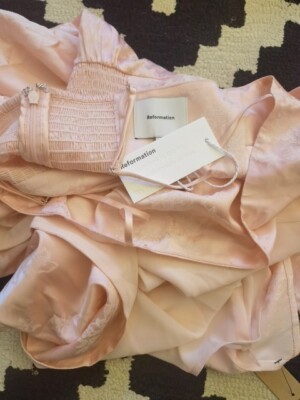 reformation pink frankie dress 7 Reformation Bridesmaid Dresses Made to Be Seen