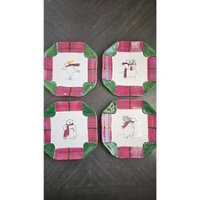 Pfaltzgraff Snow Bear Luncheon Plates Set of 4 in original box