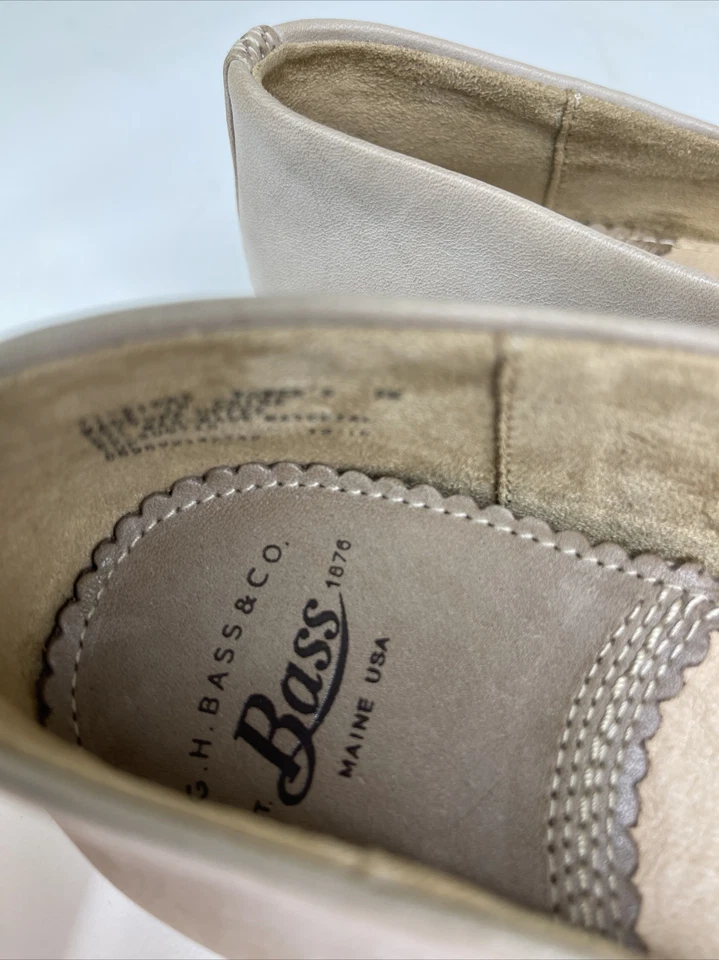 全新 - G.H. Bass & Co. Felicity 芭蕾平底女式鞋 9M 码 美国制造 — 第 3/4 张图片