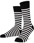 Mysocks Unisex Stripe Combed Cotton Seamless Toe Crew Socks