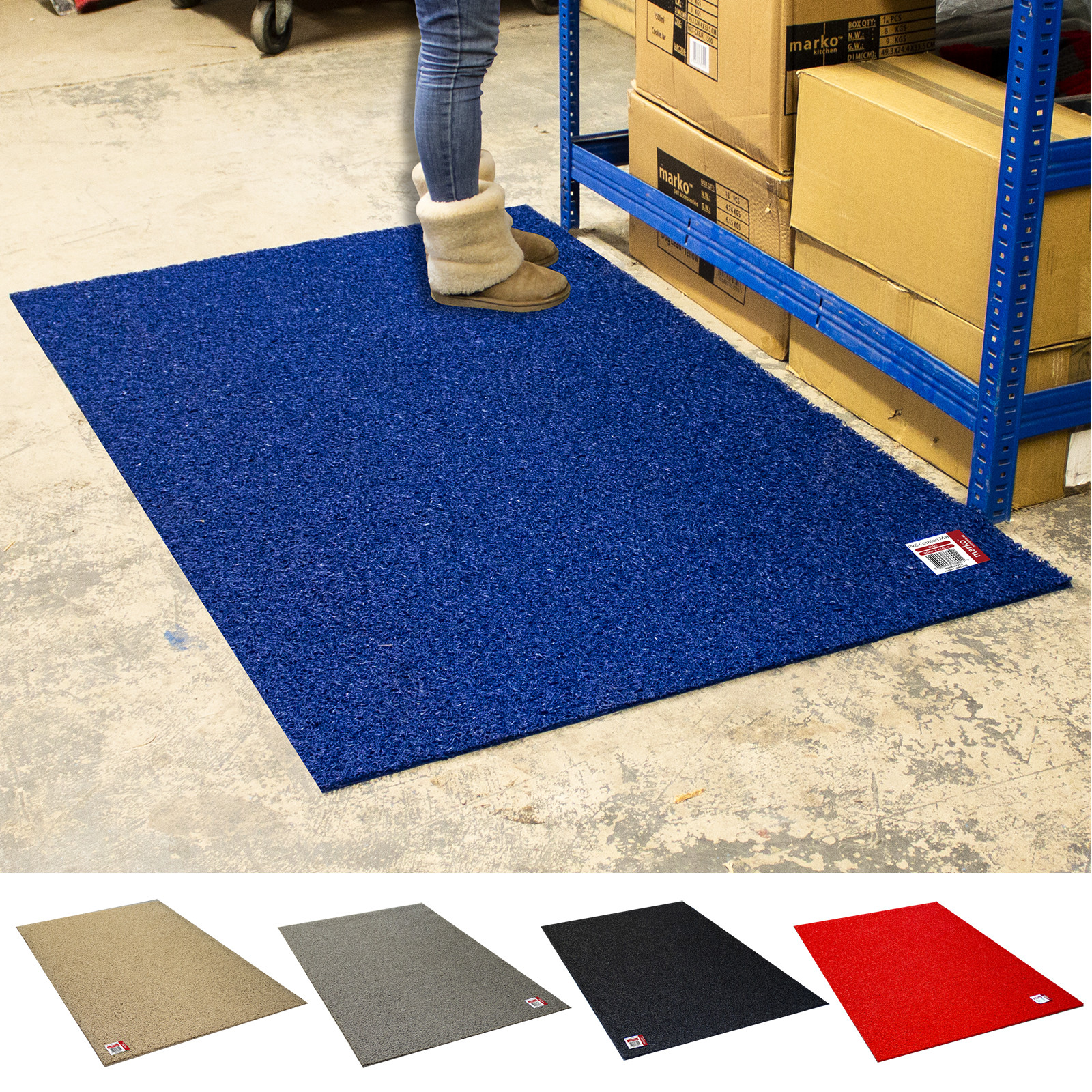 PVC Industrial Mat Garage Flooring Entrance Matting Rubber Waterproof