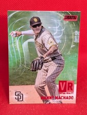 Manny Machado 2021 Stadium Club Chrome Virtual Reality Red Foil #VR-22 San Diego