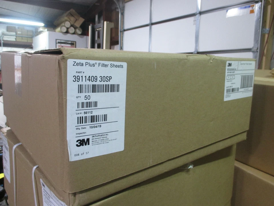 3M Zeta Plus filter sheets (box of 50) Pt. # 3911409 30SP  19.4" disc - Image 2 of 3