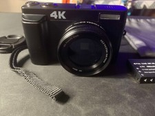 4k Digital Camera Ultra HD 48MP 16X with Wide Angle  32GB Card For Vlogging