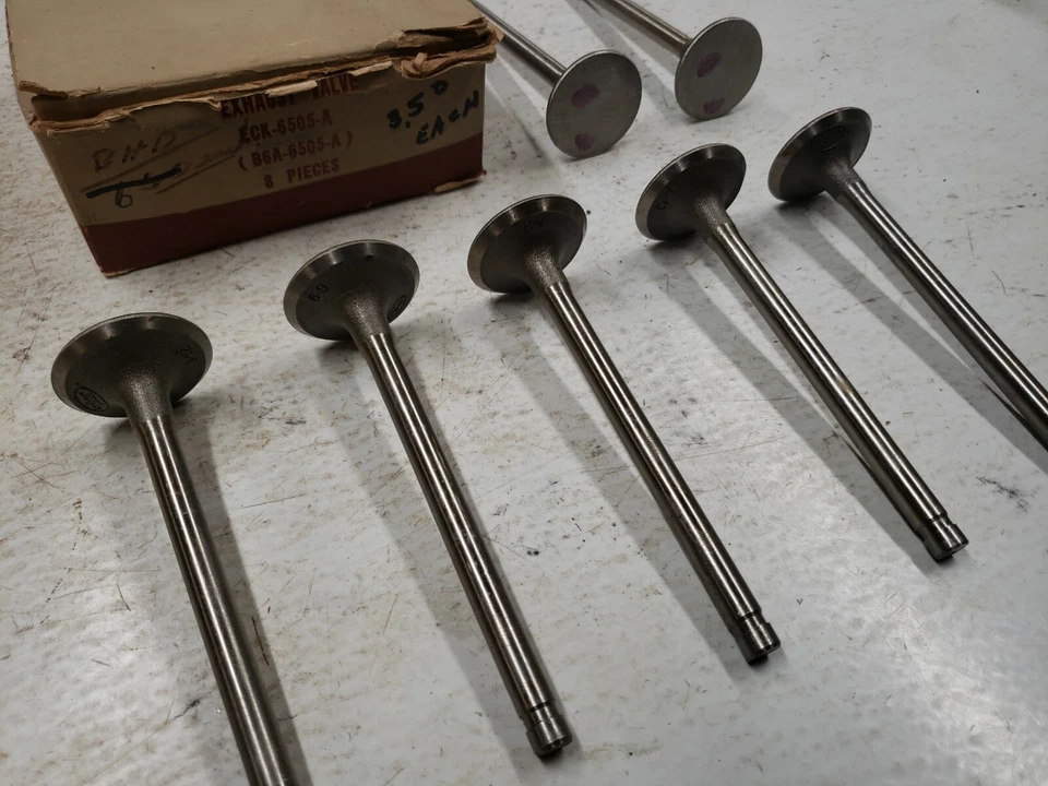 1952-1964 Ford 239 272 292 312 Exhaust Valve Fairlane F100 Truck Y-Block x7 - Image 3 of 4