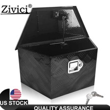 24 Inch Aluminum Trailer Tongue Tool Box Utility Tool Storage Box For Trailer