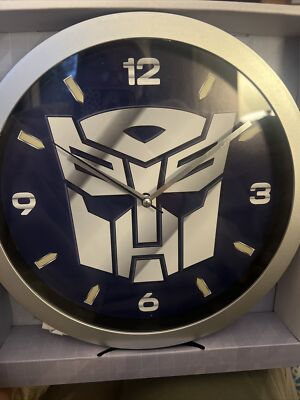 Transformers Boys More than Meets the Eye Wall Clock Analog Display Robot 10''