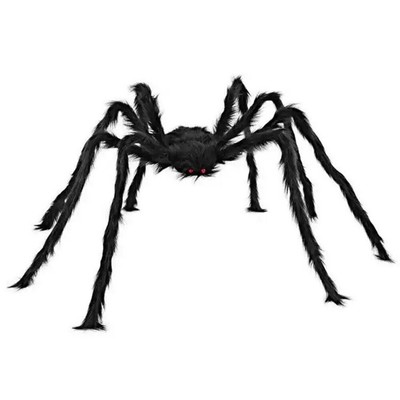 Large Spider Props Realistic Simulation Black Spider Toy Creepy Halloween Decor