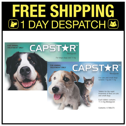 Capstar Fast Acting Flea Tablet Treatment For Dogs & Cats All Sizes