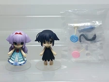 Comic Market 75 Garakuta-yama no Kuro Shiro Cat Girl Doujin Figure E04 2.2in