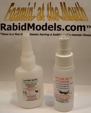 2 oz *MEDIUM* HYPERBOND Fresh CA Superglue & 2 oz Accelerator/Activator/Kicker