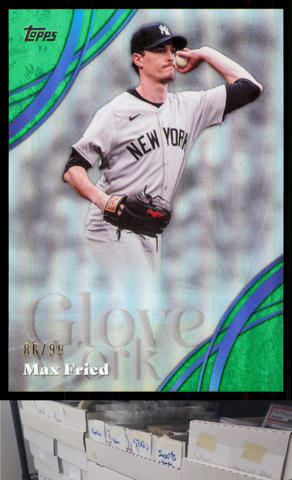 2026 Topps #GW-60 Max Fried Glove Work Green Foil #/99 - CA