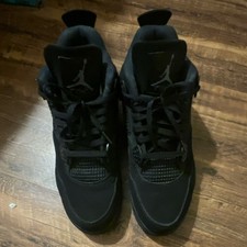 Jordan Air Jordan 4 Retro Black Cat Men's Mid Top Black Basketball Sneakers