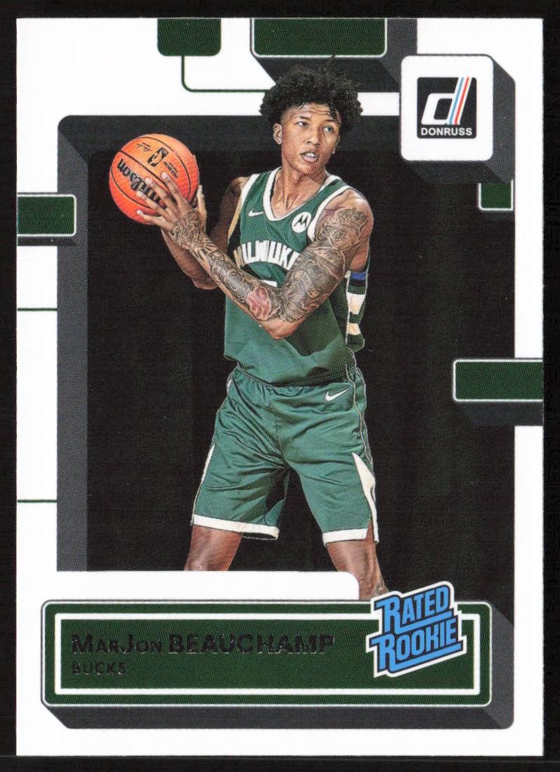 2022-23 Donruss MarJon Beauchamp #224 Rookie Milwaukee Bucks
