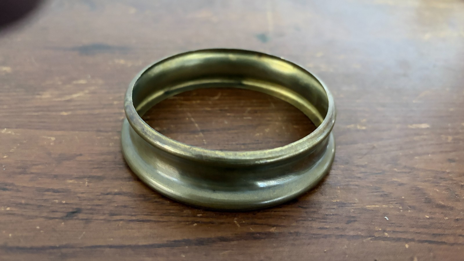 Antique Vintage Brass Oil Lamp Font Ring Collar Light Part