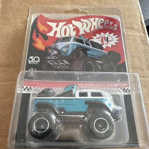 Hot Wheels Red Line Club Volkswagen T1 Rockster Blue Black White Diecast Truck