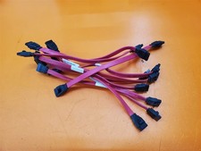                  Lot of 10  8"-9" Red SATA Drive Cables Straight to Straight