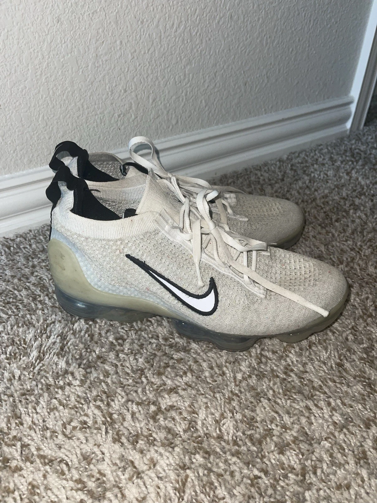 Nike Air Vapormax 2021 FK Flyknit (GS) bianco nero DB1550 100 7Y