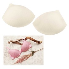 BH Einlagen perforiert creme 1 Paar Einlagen f&uuml;r Bikini Korsett, Gr&ouml;&szlig;enwahl (3,6