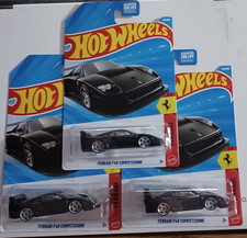 2026 Hot Wheels FERRARI F40 Competizione Black C Case Mainline Lot of 3