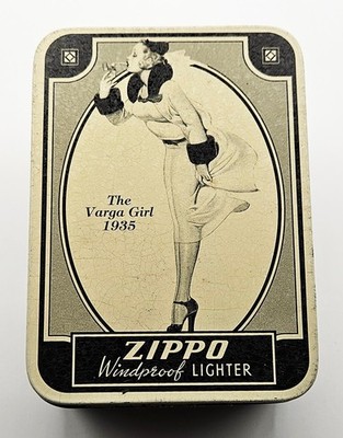Vintage 1935 Varga Girl Windproof Pinup Collectible Zippo Lighter 