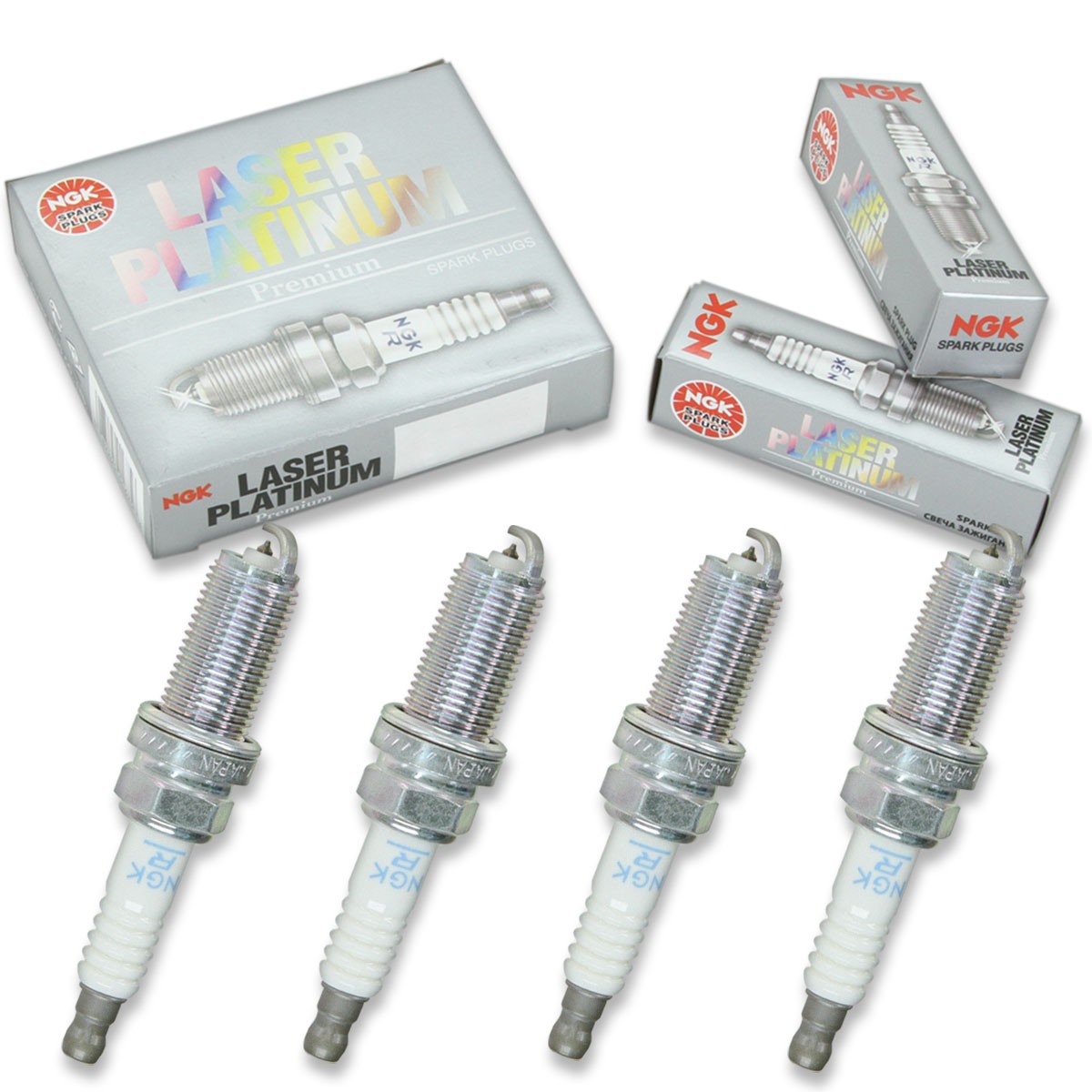 4 pcs NGK Laser Platinum Spark Plugs for 2002-2006 Nissan Altima 2.5L - wb