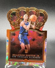 2021-22 Crown Royale Brandon Boston Jr. Rookie Bronze Crystal Die Cut #17