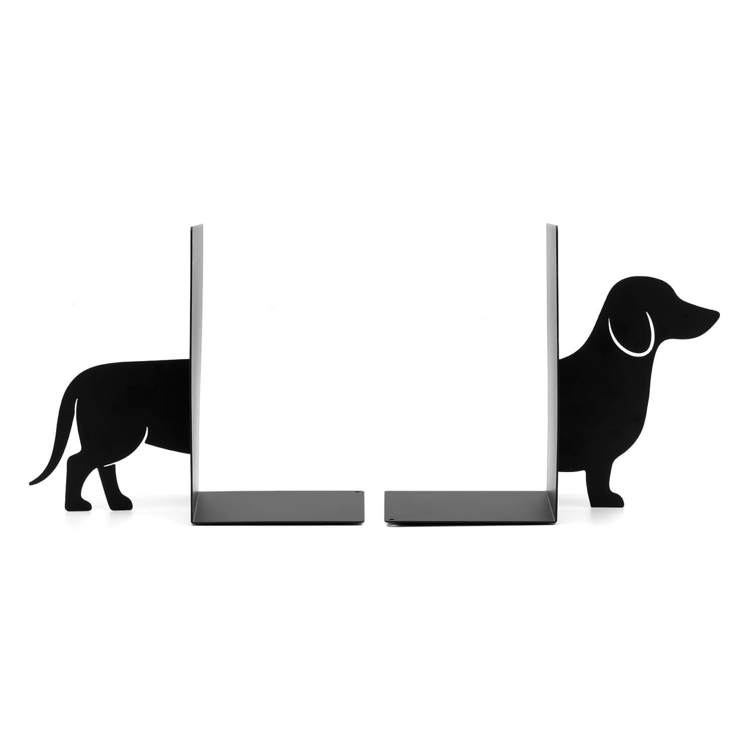 Book Ends Metal Heavy Duty Sausage Dog Dachshund Shelf Bookends Home Shelves UK