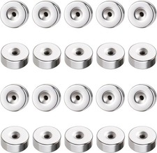 20 Pcs Stainless Steel Earring Backs, 2Mm Flat Earrings Back for Stud, Screw on