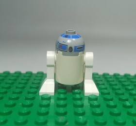 LEGO 2008 STAR WARS SW0217 ASTROMECH DROID R2-D2 GRAY HEAD MINI FIGURE #7877