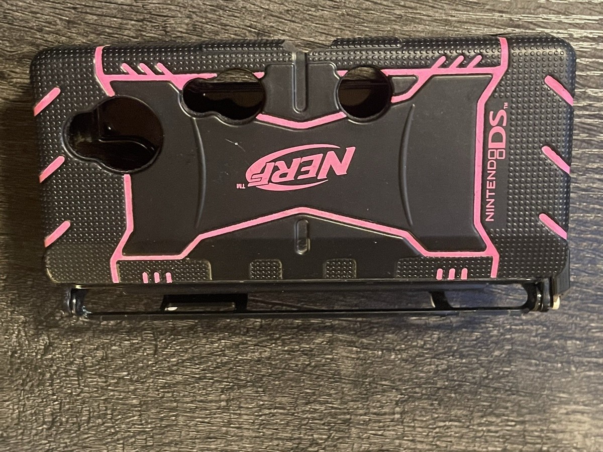 NERF Armor Case For Nintendo 3DS DS Hot Pink & Black Soft Shell