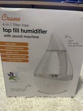 Crane 4-in-1 Top Fill Cool Mist Humidifier So...