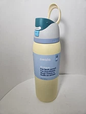 Owala FreeSip Stainless Steel Water Bottle / 40oz / Color: Sunny Daze Red Descri