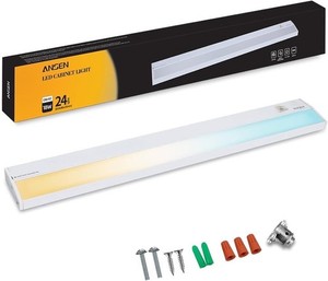 Hardwired under Cabinet Lighting, 24In 18W LED Light for Kitchen/Closet, 1237Lm