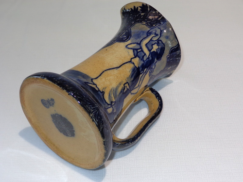 Antique Royal Doulton MORRISIAN Pitcher Jug Ewer w/ Scarf Dancers - Picture 5 of 6