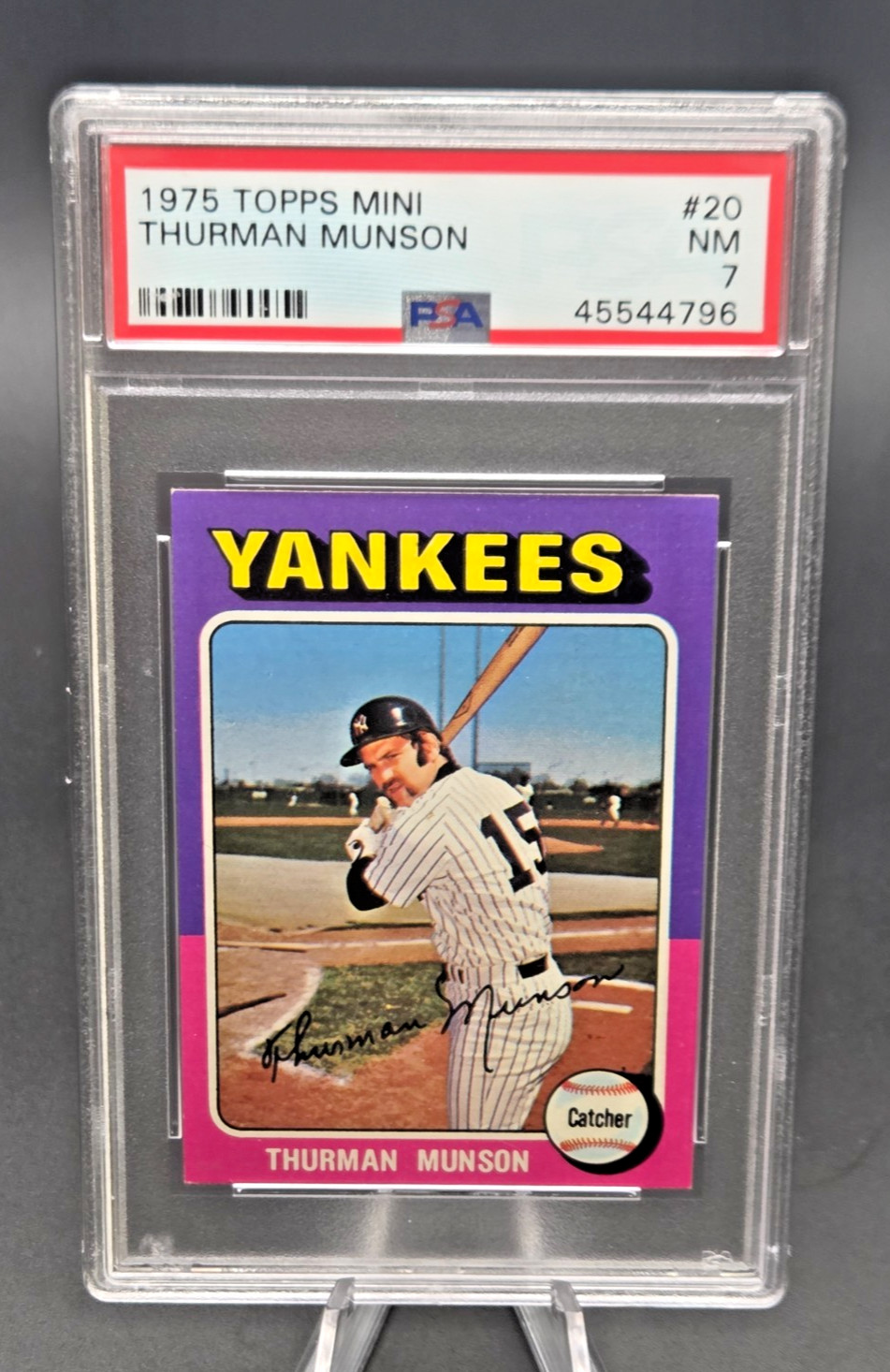 1975 Topps TOPPS MINI #20 Thurman Munson front