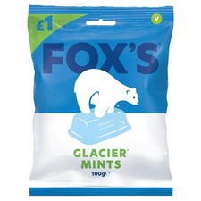 12 x 100g Bags of Fox's Glacier Mints PMP - £1.25