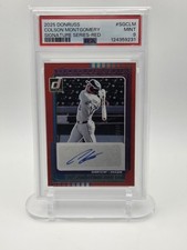 2025 Panini Donruss - Signature Series Colson Montgomery #SG-CLM Red 23/49 (RC)