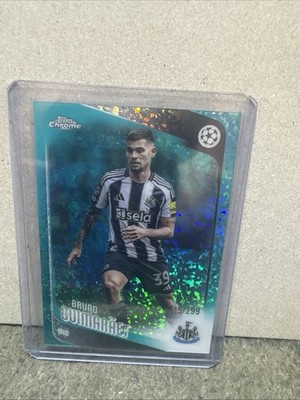 2025 TOPPS CHROME UEFA CLUB COMPETITIONS #117 BRUNO GUIMARÃES TEAL LAVA